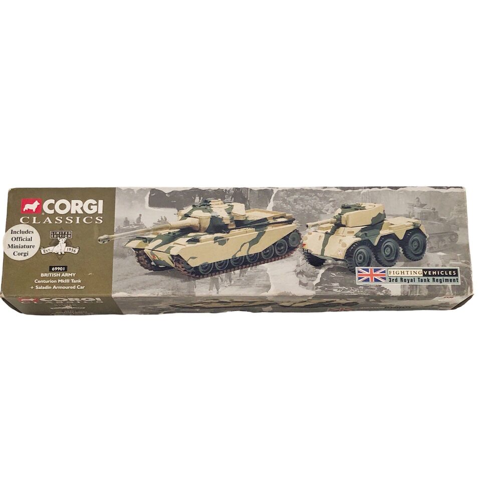 Corgi 69901 British Army Centurion Mk III Tank & Saladin Armoured Car 1:57 Scale